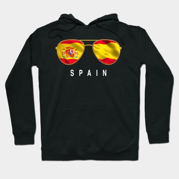 Spain Sunglasses, Spain Flag, Spain gift , Swedish, Swede, Hoodie by JayD World